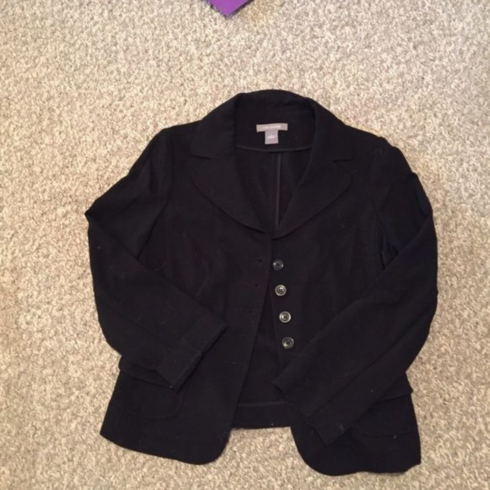 Ann Taylor Loft blazer, black